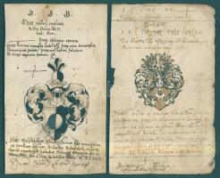 cca 1560 Sylvester Shaffmann friesachi nemesember emlékkönyvéből származó nyolc lap. Az emlékkönyvbe...