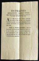 1768 A katonai kormányzat leirata országos járvány miatti intézkedések, kordonok tárgyában német nyelven 2 nyomtatott oldal