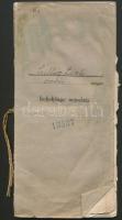 1927-1930 Orvos okmány hagyatéka: Leckekönyv neves orvosok aláírásaival, orvosi szolgálati könyvecske, néhány egyéb bizonyítvány