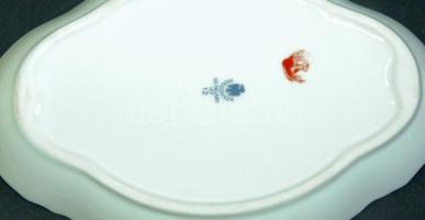 Nem használt, kézzel festett Hollóházi porcelán 3 darabos asztali készlet eredeti dobozában / Hand-p...