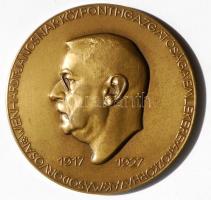 Reményi József (1887-1977) 1927. "Dr. Wenhardt János" bronz emlékérem (60mm) T:2 / 1927. Dr. János Wenhardt Br commemorative medal Sign: József Reményi (60mm) C:XF HP-4439.