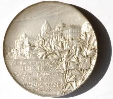 Strobl Alajos (1856-1926) 1905. "Hauszmann Alajos" építész, tanár ezüstözött bronz emlékér...
