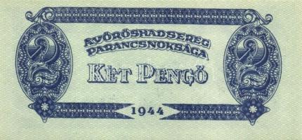 1944. "Vöröshadsereg Parancsnoksága" 1P + 2P + 20P T:I,I-