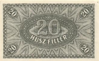 1920. 20f (2x) + 50f + 1930. 20P + 1939. 5P + 1945. 10.000P hamis "MINTA" felülnyomással +...