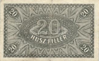 1920. 20f (2x) + 50f + 1930. 20P + 1939. 5P + 1945. 10.000P hamis "MINTA" felülnyomással +...