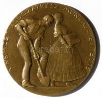 Telcs Ede (1872-1948) 1937. "100 éves a Nemzeti Színház" bronz emlékérem (60mm) T:2 /
1937...