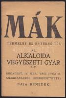 A mák termelése és értékesítése - kiadja az Alkaloida Vegyészeti gyár