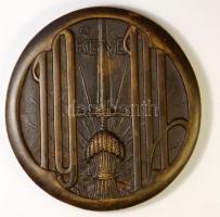 Zutt Richard (1887-1938) 1914. "KÉVE Művészegyesület" bronz emlékérem (80mm) T:2- /
1914. ...