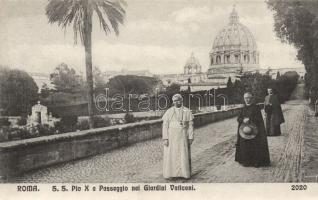 Pope Pius X in the Vatican garden