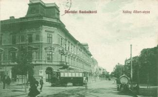 Szabadka Kállay street with tram