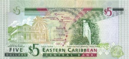 Kelet-Karibi Államok DN 5$ T:I
East Caribbean States ND 5 Dollars C:Unc