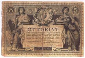 1881. 5Ft T:III- /  Hungary-Austria 1881. 5 Gulden (Forint) C:VG Kodnar 107.