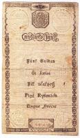 1806. 5G "Wiener-Stadt Banco-Zettel" T:III tűlyuk /
Habsburg Monarchy 1806. 5 Gulden &quot...
