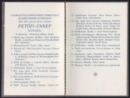 1923 A Farkasvölgy, Mártonhegy, Németvölgy és környékének egyesülete által rendezett Petőfi ünnep ig...