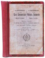 C. Ghiotti - G. Dogliani: La corrispondenza di una casa commerciale in Italia ed in Francia; La correspondance d'une maison de commerce en France et en Italie. Modelli pratici. Torino, 1928, G. B. Petrini. Olasz-francia üzleti levelezési kézikönyv, félvászon kötésben /  Half-linen binding