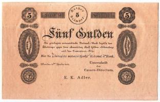 1825. 5G "Formulare" T:I- hajtatlan / Austrian Empire 1825. 5 Gulden "Formulare" C:Au Kodnar 64s.