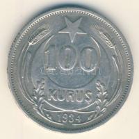 Törökország 1934. 100K Ag "Kemal Atatürk" T:3 Turkey 1934. 100 Kurus Ag "Kemal Atatürk" C:F