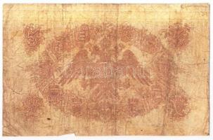 1866. 5G "K.K.Staats-Central-Cassa" piros sorszámmal T:III,IV /
Austrian Empire 1866. 5 Gu...