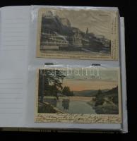 200 darabos háború előtti, nagyrészt magyar városképes gyűjtemény, lithokkal, jó darabokkal berakóba...