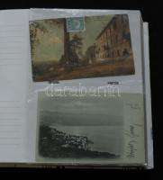 200 darabos háború előtti, nagyrészt magyar városképes gyűjtemény, lithokkal, jó darabokkal berakóba...