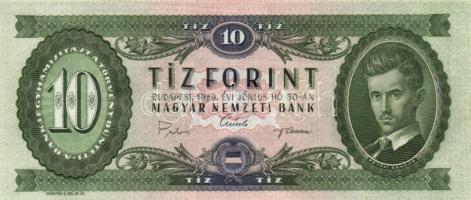1969. 10Ft (2x) egymás utáni sorszámmal! T:I