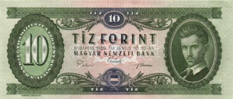 1969. 10Ft (2x) egymás utáni sorszámmal! T:I