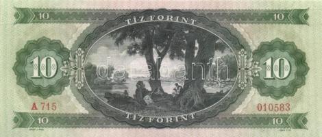 1969. 10Ft (2x),papírránccal és egymás utáni sorszámmal! T:I