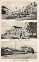 Sopron a Győri vasút állomásával és honvéd laktanyával