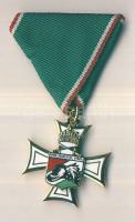 1990-es évek Magyar Királyi Csendőr Bajtársi Közösség - Csendőr Érdemkereszt szalaggal T:1