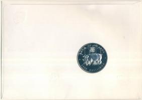 Uganda 1995. 1000Sh "A disznó éve" multicolor emlékpénz érmés borítékon alkalmi bélyegzős ...