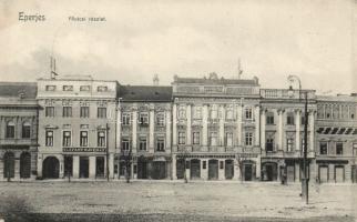 Eperjes main street, Café Elefant, pharmacy
