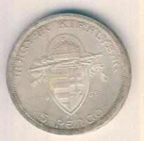 1938. 5P Ag "Szent István" T:2