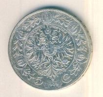 Ausztria 1909. 5K Ag T:2- Austria 1909. 5 Corona Ag C:VF