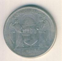 1930. 5P Ag "Horthy jobbra" T:3