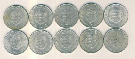 1947. 5Ft Ag "Kossuth" (10x) T:vegyes