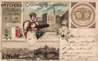 1898 Neuchatel, Suchard cacao litho