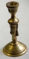 Dekoratív kis réz gyertyatartó 15cm magas