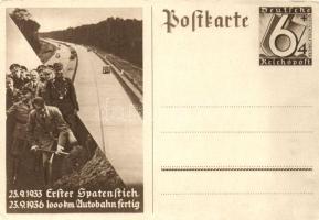NS propaganda 1936, Hitler, road construction Ga.