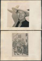 1929 Rosita Moreno amerikai színésznő és  Jackie Oakie amerikai színász aláírása és fotója valamint Hajós Károly aláírása 3 füzetlapon. Bartha Gyula és Sulkowky Zoltán gyűjteményéből. / 1929  Autograph signature and photo of Hollywood stars: Rosita Moreno and Jackie Oakie on 3 booklet-pages 13x8 cm