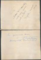 1929 Rosita Moreno amerikai színésznő és  Jackie Oakie amerikai színász aláírása és fotója valamint ...