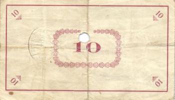 Pápa 1919. "Pápai csekk" 10K (2x) "A" és "C" sorozat + 20K (2x) "...