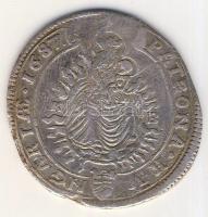 1687KB. XVKr Ag "I. Lipót" (5.5g/31mm) T:3 /
Hungary 1687. XV Kreuzer Ag "Leopold I&q...