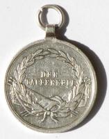 1914. Ezüst Vitézségi Érem "Der Tapferkeit" hadi érdemérem, mellszalag nélkül Szign.: Kaut...