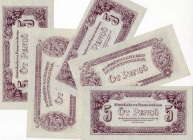 1944. "Vörös Hadsereg" 5P (5x) T:I