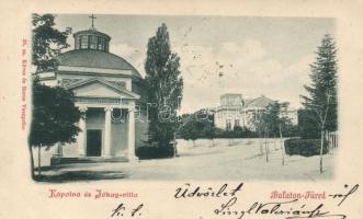 1899 Balatonfüred kápolna és Jókay-villa
