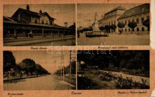 Csorna vasútállomással (EB)