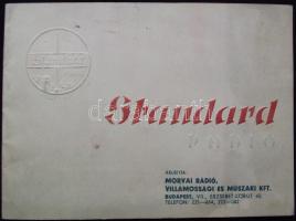 ~1940 Standard rádió katalógusa sok képpel és adatokkal