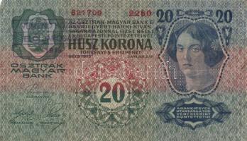 1902. 1000K + 1912. 100K + 1913. 20K + 1914. 50K mindegyik "Véménd Község Elöljárósága 1919" felülbélyegzéssel T:II-,III