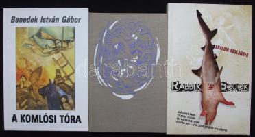 3db judaika témájú könyv: Sólem Áléchem-Tóbiás, a tejesember; Shalom Auslander-Rabbik és Gojok, Benedek István Gábor-A komlósi tóra