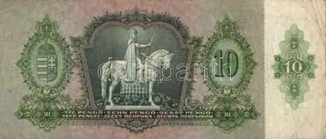 1930-41. 10P ,20P, 50P, 100P mindegyik hamis "H" betűs nyilaskereszt felülbélyegzéssel T:I...
